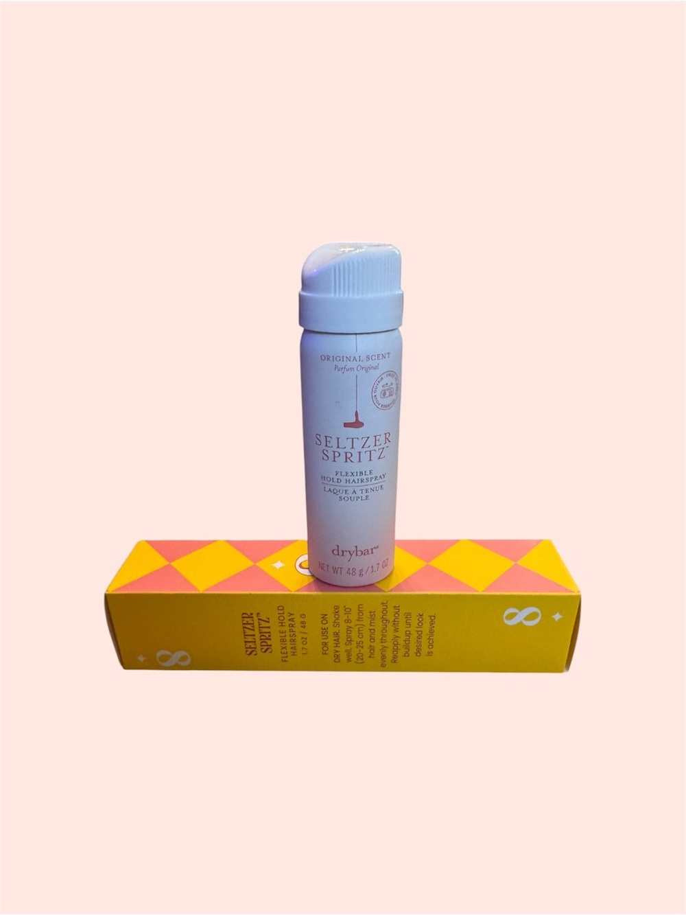 Drybar Seltzer Spritz Flexible Hold Hairspray 1.7 oz Travel Size With Box